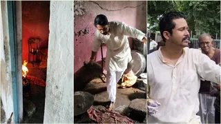 स्कूल की रसोई में सिलिंडर में भड़की आग, विधायक ने आग बुझाई और सिलिंडर बाहर लेकर आए। इस दौरान उनकी हथेली जल गई।
