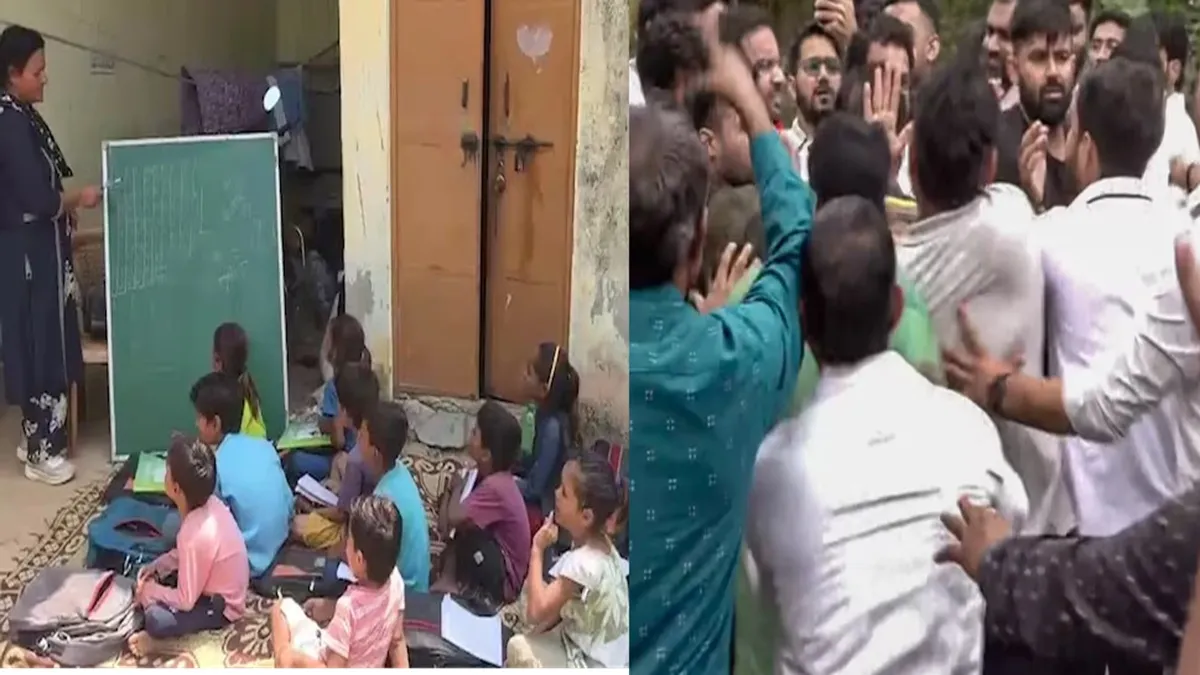 जयपुर सीजेपी-ग्रामीण विवाद मामला: मारपीट के 24 घंटे में पक्के कमरे में स्थानांतरित हुआ सरकारी स्कूल