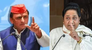 बाएं से अखिलेश यादव व बसपा सुप्रीमो मायावती की फाइल फोटो। जागरण