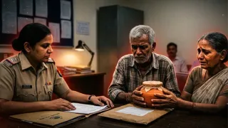 एक साल की तलाश के बाद मिलीं बेटे की अस्थियां। फोटो: एआई जनरेटेड