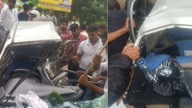 सड़क हादसे में चार लोगों की मौत।
