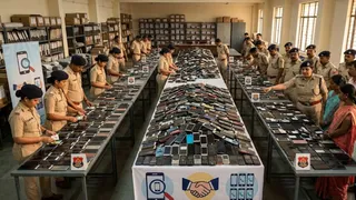 झारखंड पुलिस ने से खोज निकाले 817 मोबाइल (एआई जेनरेटेड तस्वीर)