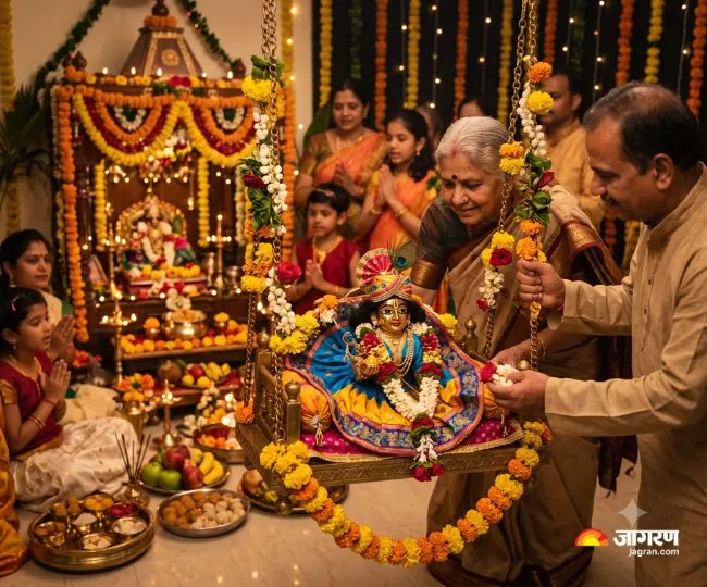 why we swing lord krishna jhula on janmashtami history importance and tradition