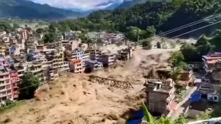 नेपाल में भीषण बाढ़। (फाइल फोटो)