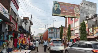 सोनौली कस्बे में पसरा सन्नाटा। जागरण