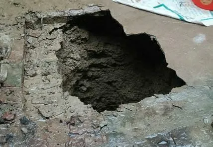 kanpur girl dies in sinkhole after courtyard collapses kanpur girl dies in sinkhole after courtyard collapses