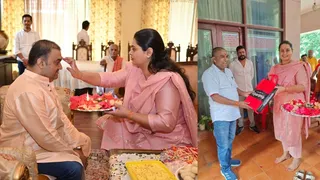 खेल एवं उद्योग मंत्री श्रेयसी सिंह ने गिद्धौर स्थित अपने आवास 'लाल कोठी' में कार्यकर्ताओं संग मनाया रक्षाबंधन का पर्व