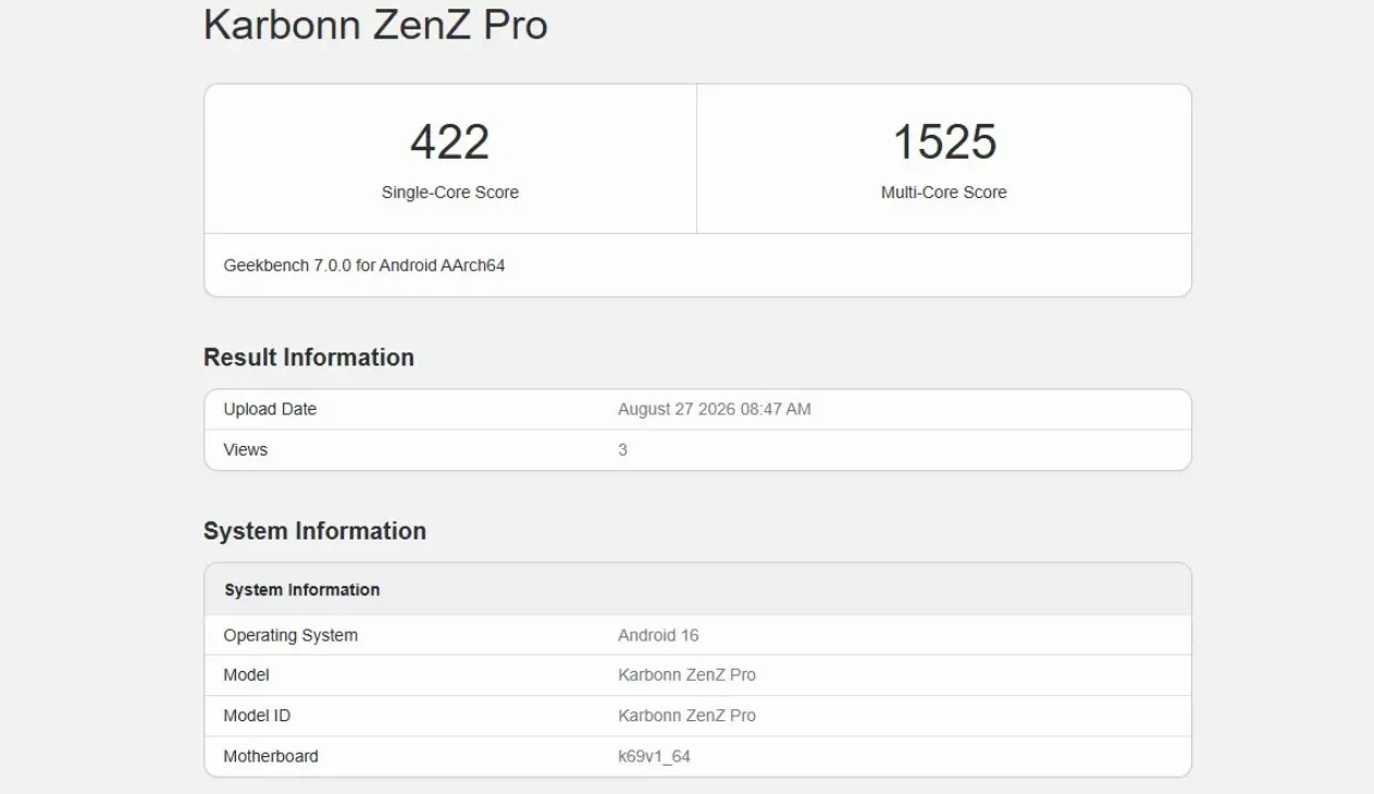Karbonn ZenZ Pro