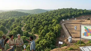 रोहतास और नवादा के जंगलों में शुरू होगा खनन (एआई जेनरेटेड तस्वीर)