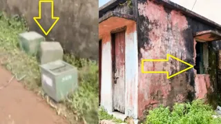 मधेपुर प्रखंड कार्यालय परिसर से बरामद बैलेट बॉक्स व जर्जर भवन। फोटो: जागरण