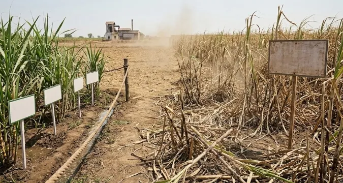 गन्ना किसानों की एक ही किस्म पर निर्भरता पड़ रही भारी, सीओ-0238 से बढ़ा रेड राट का खतरा
