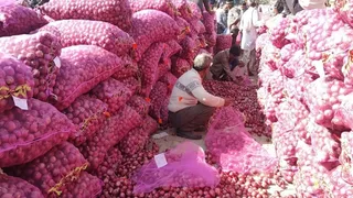 सब्जी मंडी में प्याज व लहसुन की डिमांड दोगुनी से ज्यादा हो