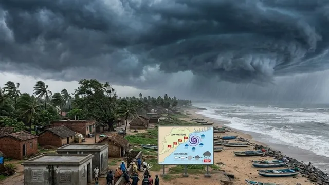 Odisha Weather Update: बंगाल की खाड़ी में बना निम्न दबाव, ओडिशा में 3 सितंबर तक भारी बारिश और तूफान की चेतावनी - odisha heavy rain alert low pressure in bay of bengal