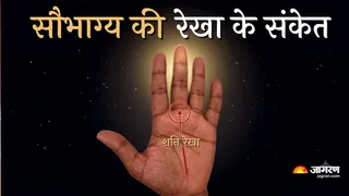 हथेली में शनि रेखा का रहस्य जानें । (Picture Credit- AI Generated)