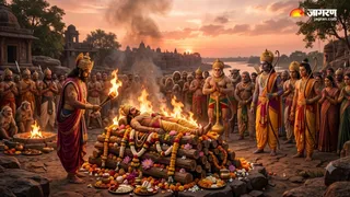 रावण की मृत्यु के बाद लंका में विभीषण ने निभाई जिम्मेदारी । (Picture Credit- AI Generated)