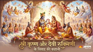 श्रीकृष्ण और रुक्मिणी का विवाह क्यों हुआ? (Picture Credit- AI Generated)