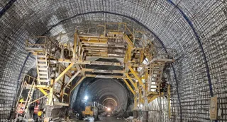 देवप्रयाग-जनासू के बीच बन रही 14.58 किमी लंबी रेल सुरंग। जागरण