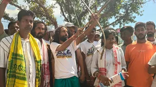 Bharti Vyavastha Sudhar Yatra पर साहिबगंज पहुंचे छात्र नेता देवेंद्र महतो ने हेमंत सरकार पर साधा निशाना। (फोटो जागरण)