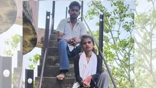 पुलिस कार्रवाई से नाखुश पति-पत्नी पानी की टंकी पर चढ़े।
