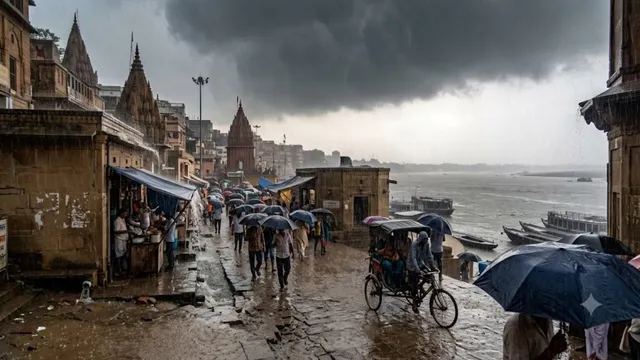 IMD ने भारी बार‍िश का जारी क‍िया यलो अलर्ट, वाराणसी सहित पूर्वांचल में झूमकर बरस रहे मानसूनी बादल
