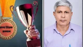 राज्य शिक्षक सम्मान के चयनित अलीगढ़ के शिक्षक अमर सिंह।