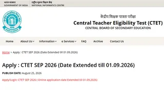 CTET 2026 Apply Onilne
