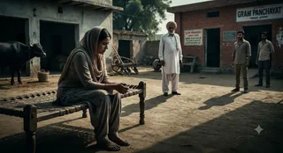 पलवल में राशन कार्ड बनवाने के नाम पर महिला से दुष्कर्म। (एआई जेनरेटेड इमेज)