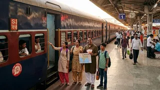 भारत की सबसे लंबी ट्रेनों के सफर (Image Source: AI Generated)