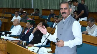 हिमाचल प्रदेश विधानसभा में बात रखते मुख्यमंत्री सुखविन्द्र सिंह सुक्खू।