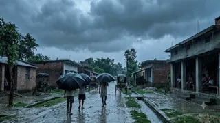 वाराणसी और पूर्वांचल में बारिश से गिरा पारा, मौसम विभाग का येलो अलर्ट।