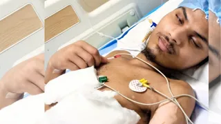 मो. नईम नदाफ को हैदराबाद के अस्पताल में भर्ती कराया गया है।