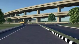 फोर लेन के ऊपर बनेगा 6 लेन का एलिवेटेड कॉरिडाेर। प्रतीकात्मक तस्वीर