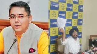 कैबिनेट मंत्री अमन अरोड़ा व पूर्व मंत्री कुलदीप धालीवाल।
