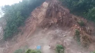 चंबा के लाहड़ू में हुआ भारी भूस्खलन। जागरण आर्काइव