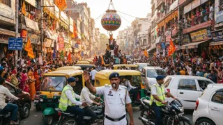 दिल्ली ट्रैफिक पुलिस ने 4 सितंबर को श्री कृष्ण जन्माष्टमी समारोह के मद्देनजर यातायात संबंधी विस्तृत सलाह जारी की है। एआई इमेज