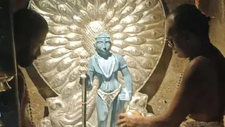 मुरुगन मंदिर की बेशकीमती मूर्ति चोरी।