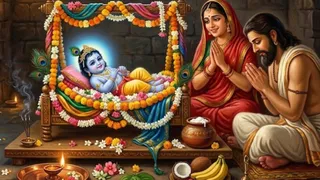 जन्माष्टमी पूजा मुहूर्त 2026: सर्वार्थ सिद्धि योग में मनेगा श्रीकृष्ण जन्मोत्सव, द्वापर युग जैसा संयोग (AI Generated Image)