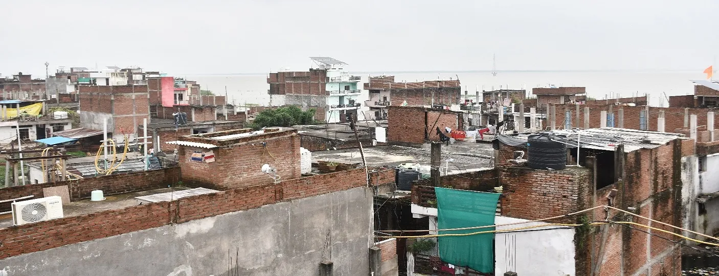 Flood affected area of Prayagraj