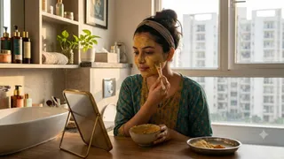 त्वचा को ग्लोइंग बनाने के लिए क्या करें? (AI Generated Image)