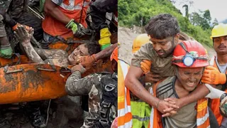 नेपाल में 9 दिनों तक सुरंग से जिंदा निकाले गए दो मजदूर (फोटो-पीटीआई)