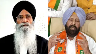 एसजीपीसी प्रधान एडवोकेट हरजिंदर सिंह धामी व भाजपा प्रदेश अध्यक्ष केवल ढिल्लों।
