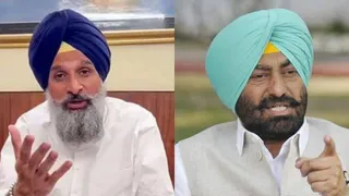 बिक्रम मजीठिया और सुखपाल सिंह खेहरा।