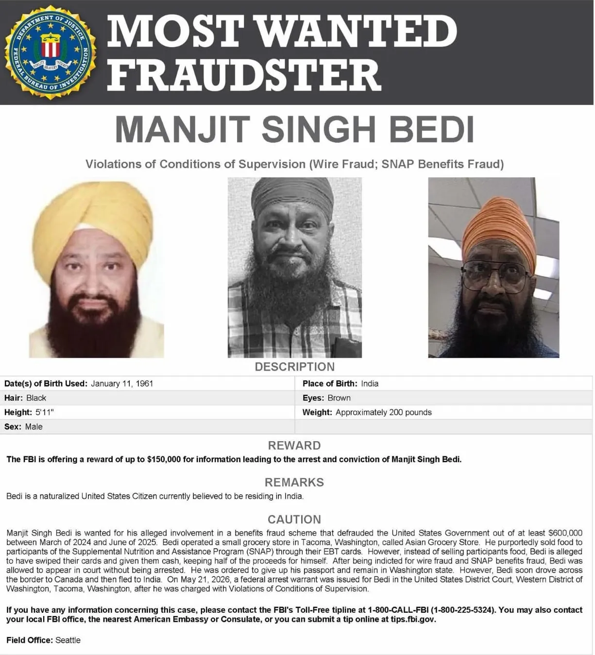 manjit bedi