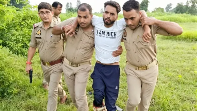 अंबेडकरनगर: पुलिस मुठभेड़ में अयोध्या का बदमाश गिरफ्तार, दुष्कर्म और पाक्सो एक्ट के मामले में था फरारी

