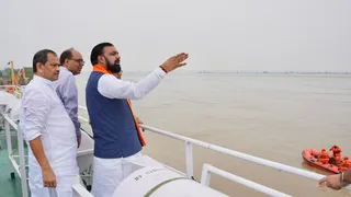 सीएम सम्राट चौधरी ने किया ग्राउंड निरीक्षण। (सोशल मीडिया)