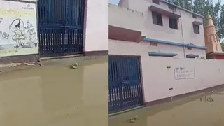 गंगा के उफान में सात विद्यालय आए चपेट में