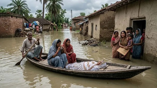 राघोपुर में 24 घंटे में 2 मौत: बाढ़ के बीच सांप और जहरीले जंतु के काटने से बच्ची और महिला की गई जान
