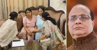 दवा कारोबारी विनीत मिनोचा की हत्या के बाद दुखी बहू शालू को संभालते स्वजन। जागरण