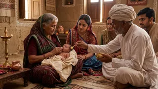 भारत के अलग-अलग राज्यों में बच्चे के जन्म से जुड़ी कुछ अजीबो-गरीब परंपराएं (Image Source: AI Generated)