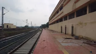 नया रेलवे स्टेशन बनकर हो रहा तैयार। (जागरण)